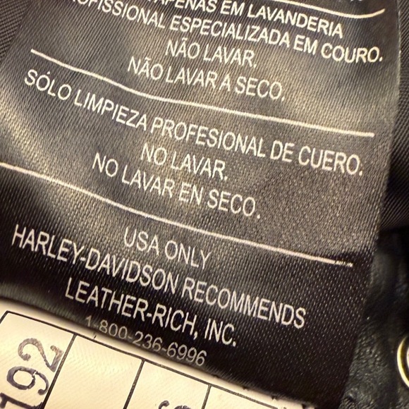 Harley Davidson Womens Black Leather Motorcycle Vest XL Eagle Logo Laced Sides - Picture 11 of 14